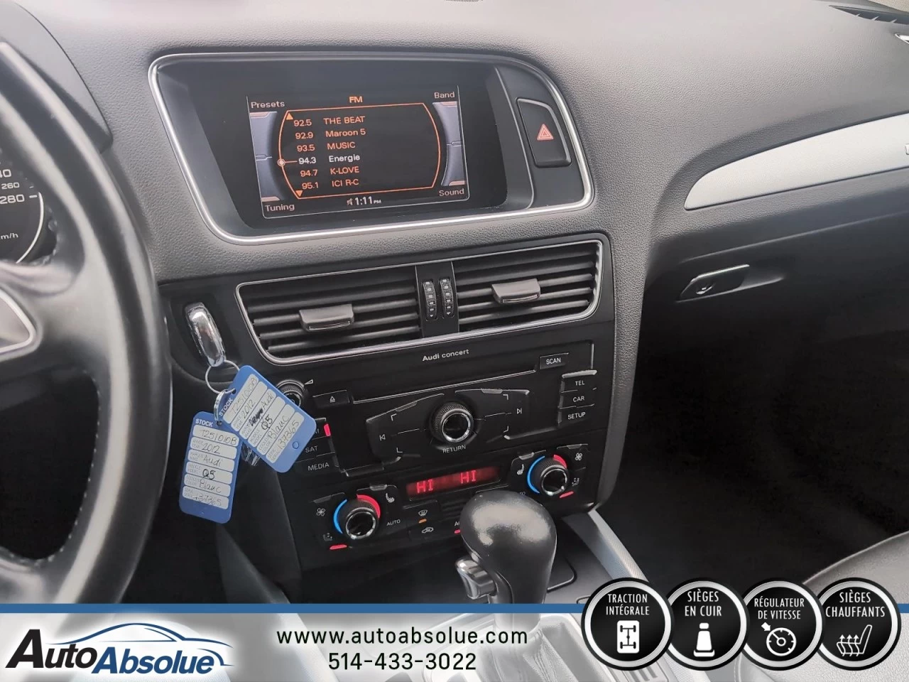 2012 Audi Q5 2.0L Premium Image principale