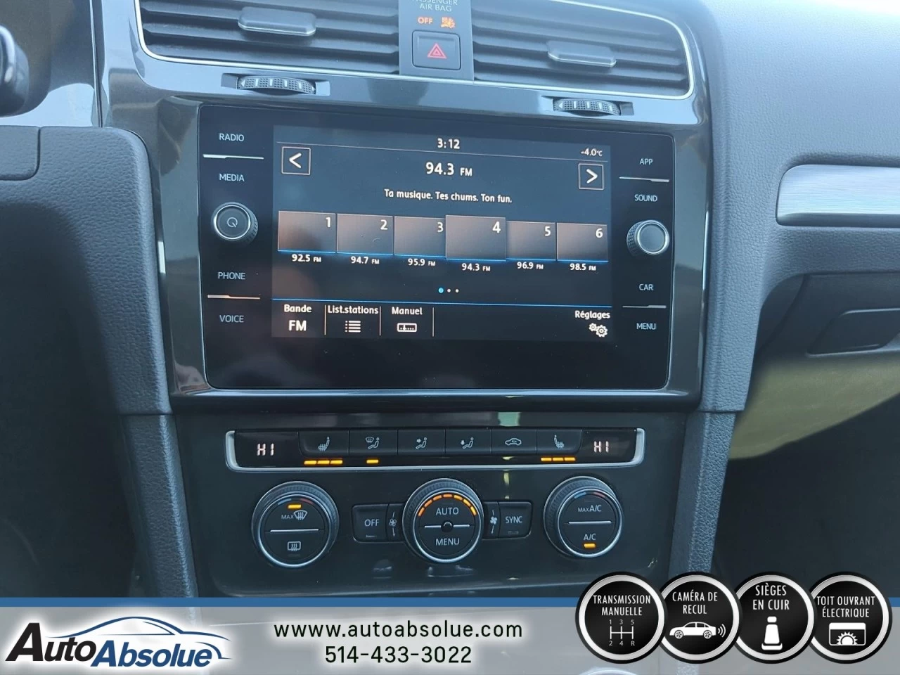 2019 Volkswagen Golf Comfortline Image principale